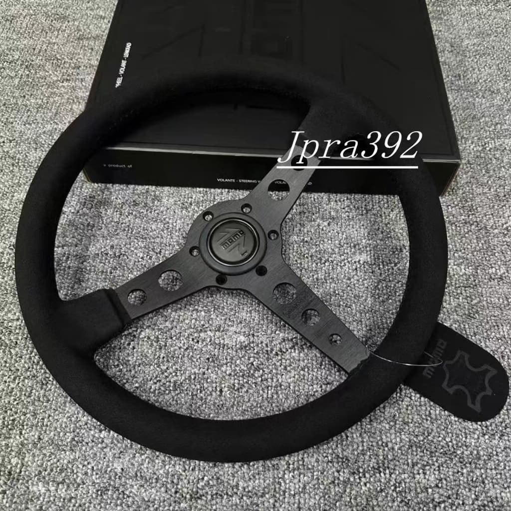 Volante Esportivo Momo Camurça/Couro Racing Drift 340 Mm