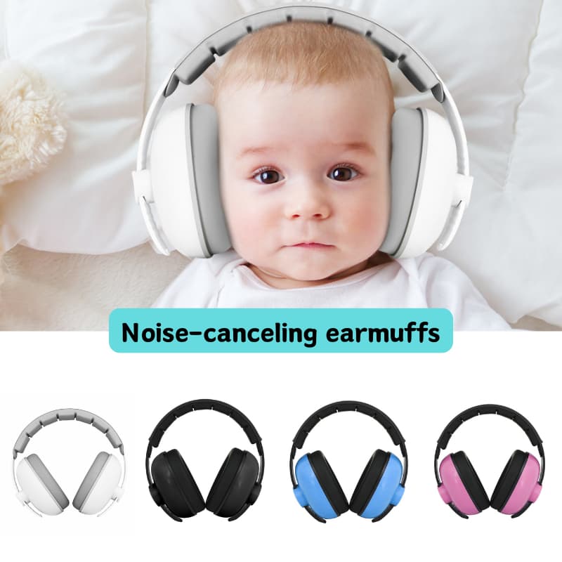 Protetores Auditivos Com Cancelamento De Ruído Para Bebês-Proteção Auditiva E Sono Viagens Seguras
