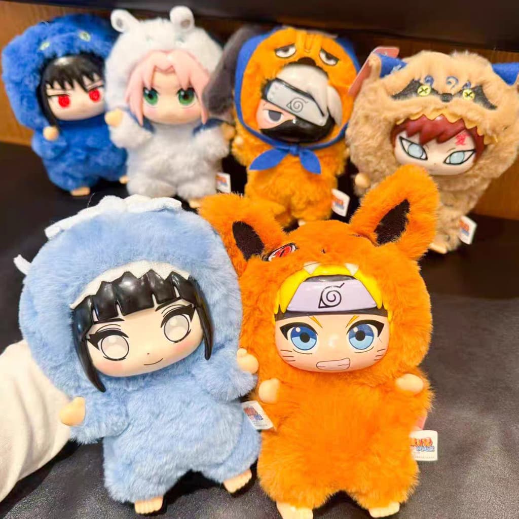 17CM Naruto Caixa Surpresa Chaveiro De Pelúcia Anime Presente Fofinho