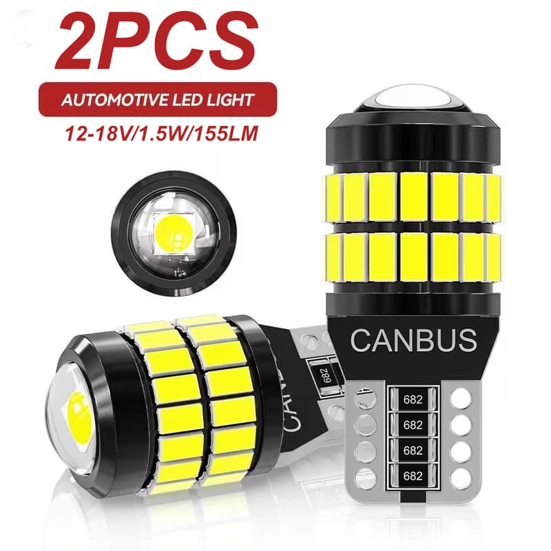 Kit 1/2 Lâmpadas Pingo T10 Projetor Canbus 6.000k Luz Forte 6w