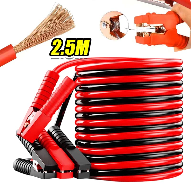 Cabo de Chupeta Para Bateria de Carro 1.000 ou 2.000 Amperes 2.5 Metros