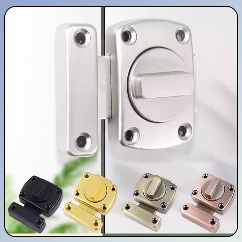 Fechadura Antirroubo de Liga de Zinco para Portas de Aço Inox - Trava de Segurança com Instalação Simples