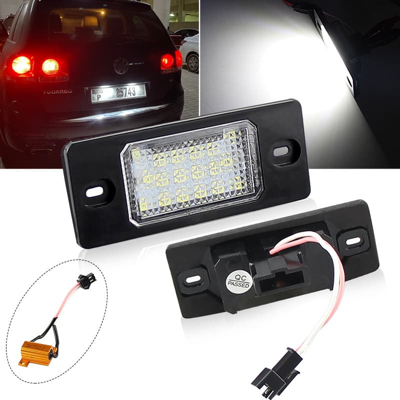 2 Pçs Canbus LED Lâmpada De Luz Da Placa Para VW Bora/Golf 4 Variante/5 Passat B5.5 3BG Tiguan/Uareg Mk1