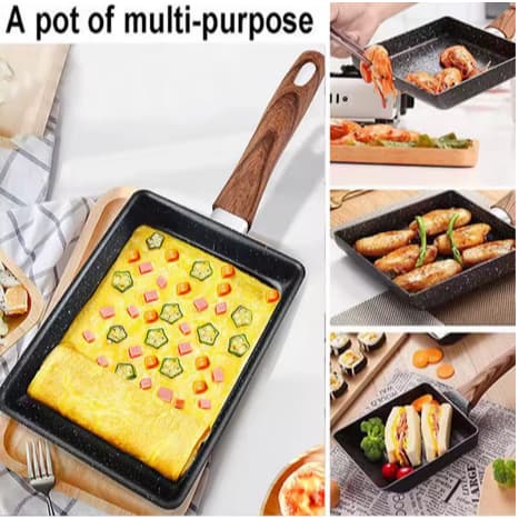 Frigideira antiaderente, pode ser usada para ovos fritos, carne, lanches, hambúrgueres e outras finalidades