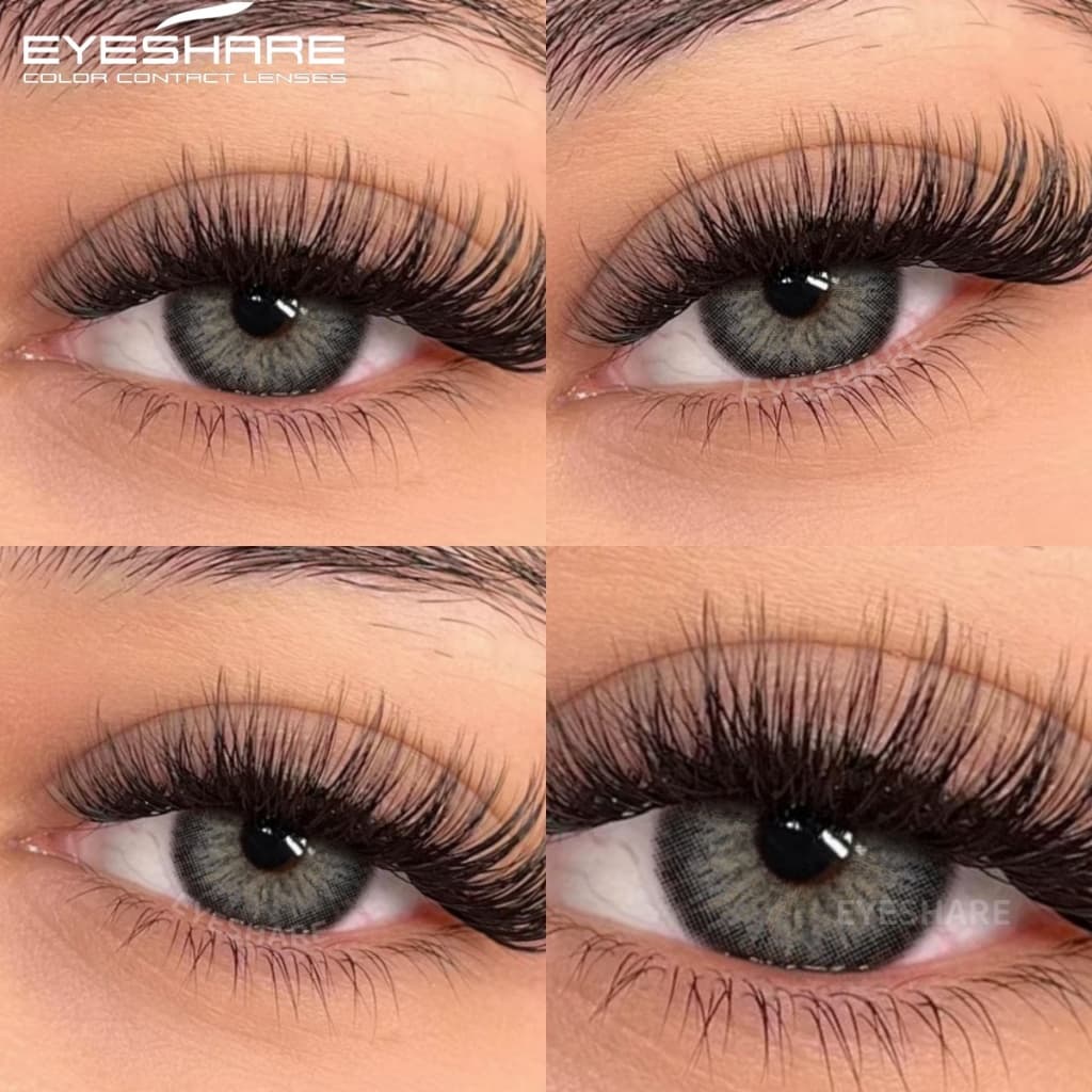 EYESHARE Envio Do Brasil Lentes De Contato Coloridas Olhos Cinza 1 Par De Decoração Cosméticos Maquiagem Uso Anual