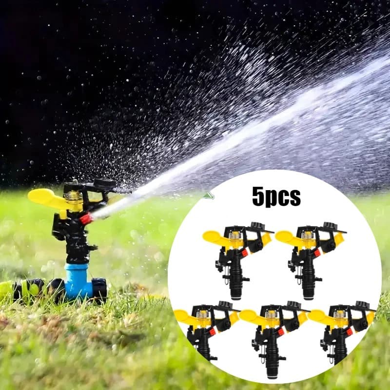 Kit 5 Aspersor Setorial Irrigador Para Irrigação Tipo Espiga Jardim 1/2 - Oferta