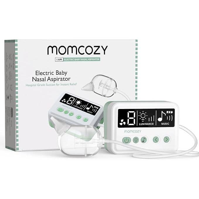 Aspirador Nasal Momcozy Para Bebês , Sucção 70KPa De Nível Hospitalar E 9 Níveis De Sugador De Nariz , Limpador Elétrico