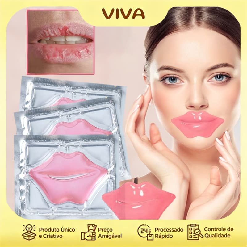 Kit 10-50 Máscara Labial DADIVA De Mel de colágeno com cristal hidratante para lábios