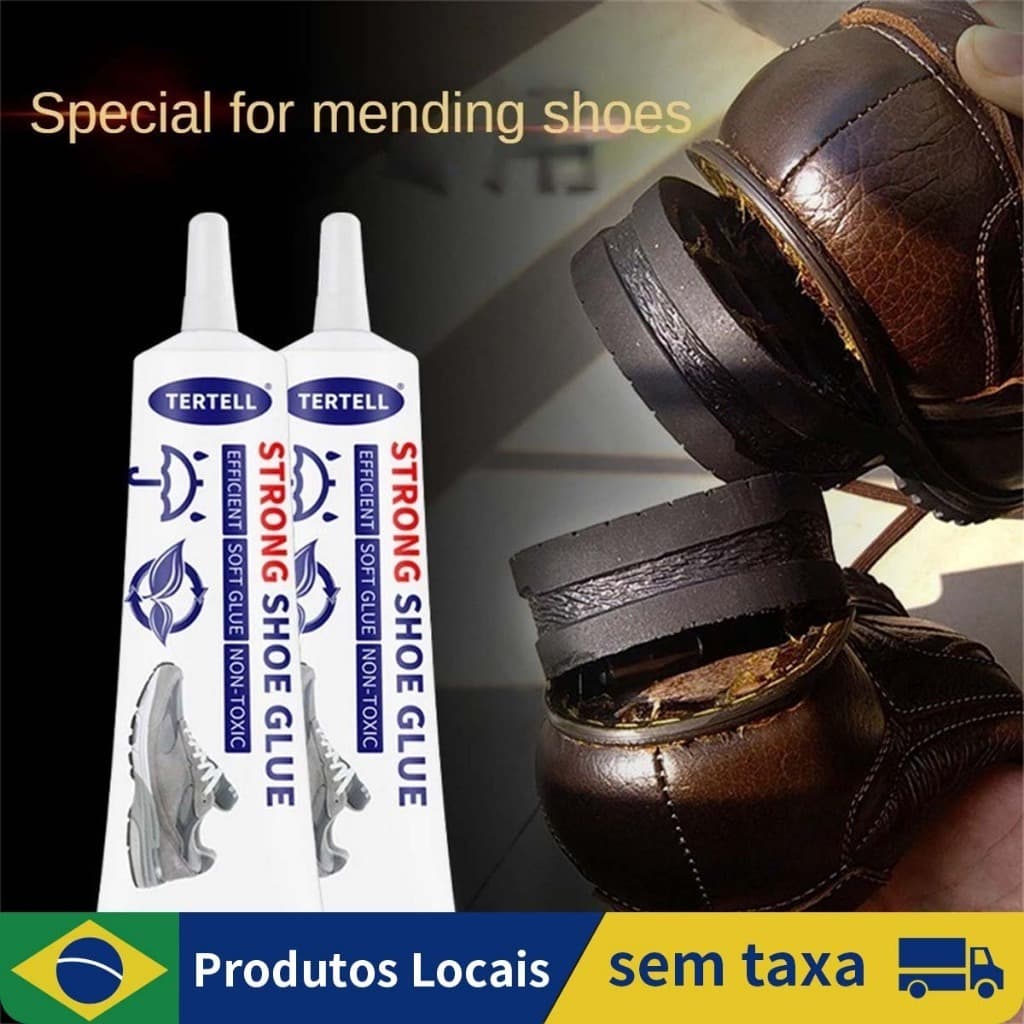 Adesivo Profissional Para Reparar Solas De Calçados Esportivos Super Fortes , À Prova D'água , Alta Temperatura 60ml
