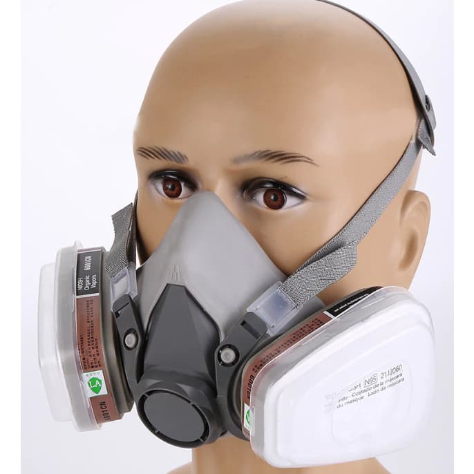 Mascara Pintura Funilaria Respirador C/ Filtro Carvao Ativo