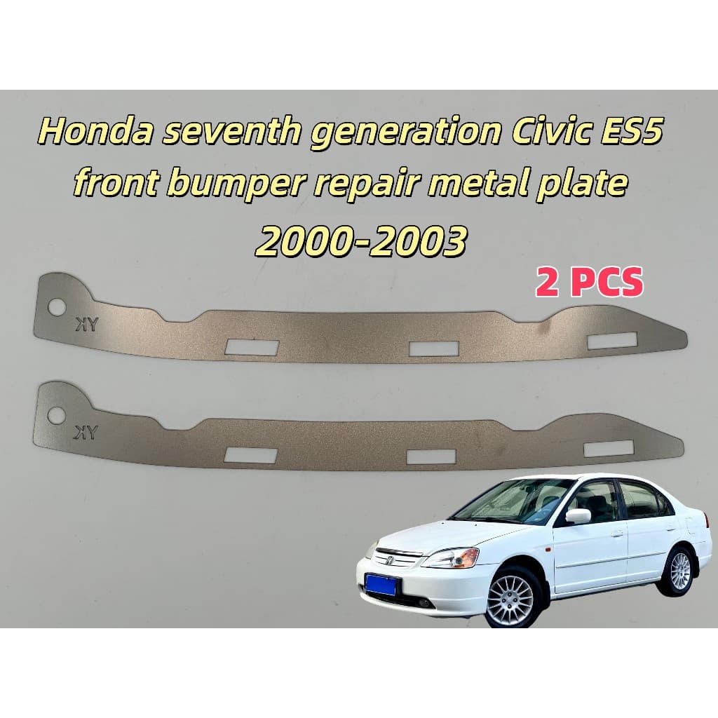 Adequado para Honda sétima geração Civic ES5 ES7 placa de Metal para reparo de para-choque dianteiro 2000-2003