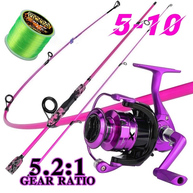 Sougayilang 1.85M UL Conjunto Combinado De Vara De Pesca E Carretel 12BB 5.2 : 1 De Alumínio De Alta Velocidade Kit Em Á