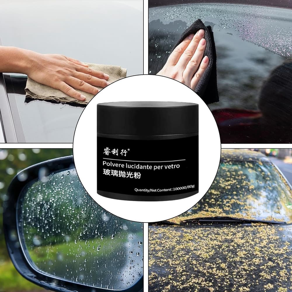 Pó De Polimento De Vidro De Carro-Filme De Óleo E Remoção De Arranhões Limpador De Pára-Brisa Maravilhoso-Removedor De M