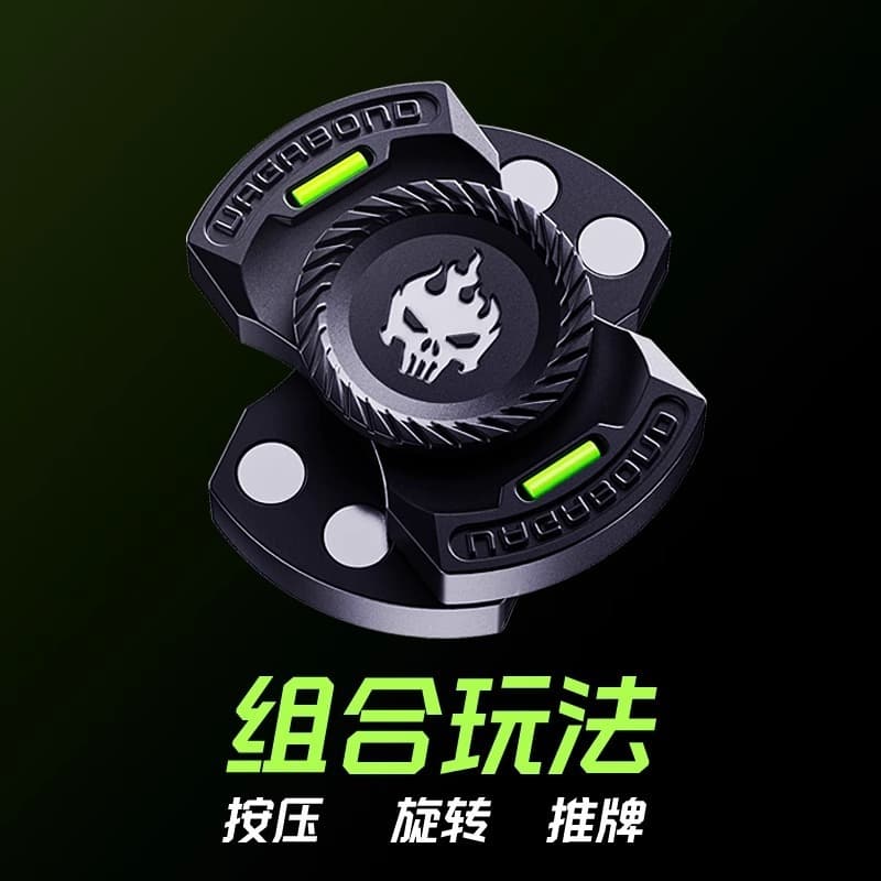 EDC 3 Em 1 Descompressão Fidget Spinner-Cartão Mecânico Brinquedo Rotativo Para Alívio Do Estresse Com Luz Noturna LED ,