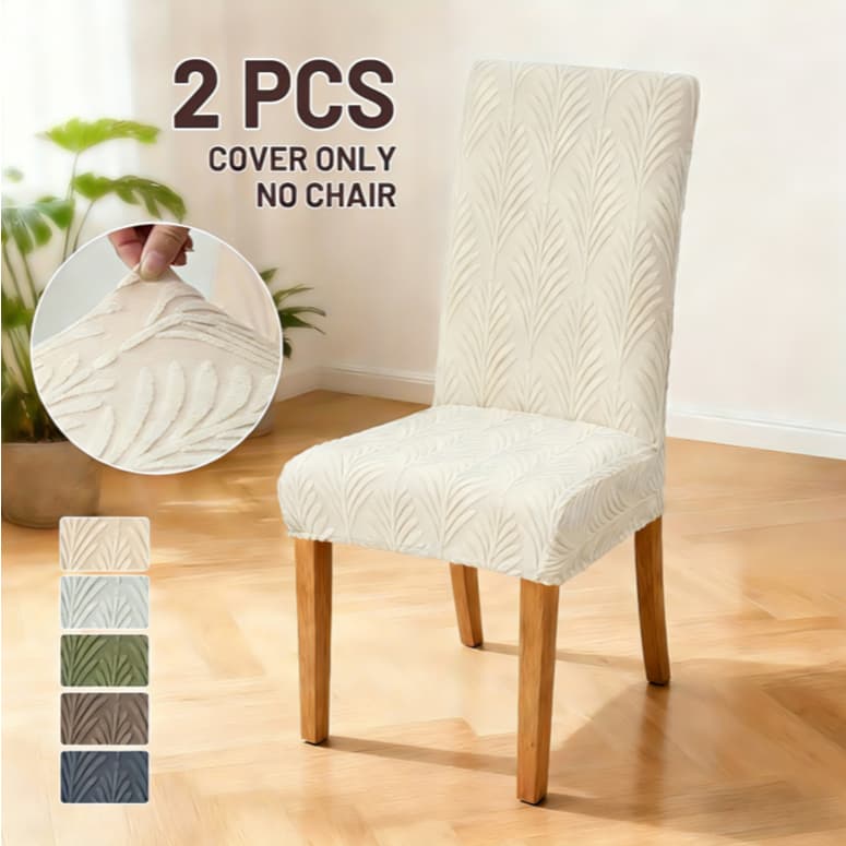 Kit 2 Capas de Cadeiras Elásticas Protetor de Cadeiras Tecido de Luxo Macia Cobertura Lavável Removível