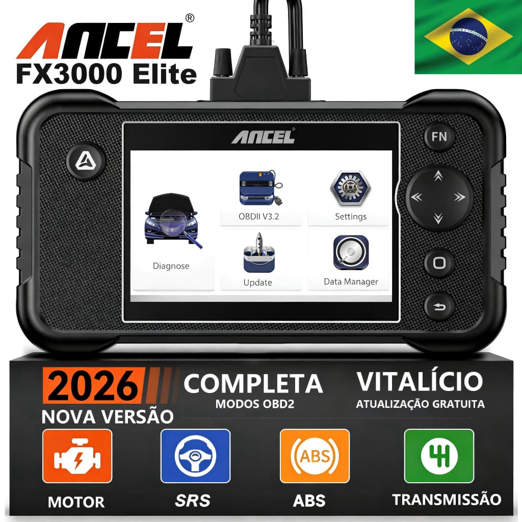 ANCEL FX3000Elite Obd2 Scanner Leitor De Código Automático Ferramenta De Diagnóstico Do Carro Motor ABS SRS Transmissão