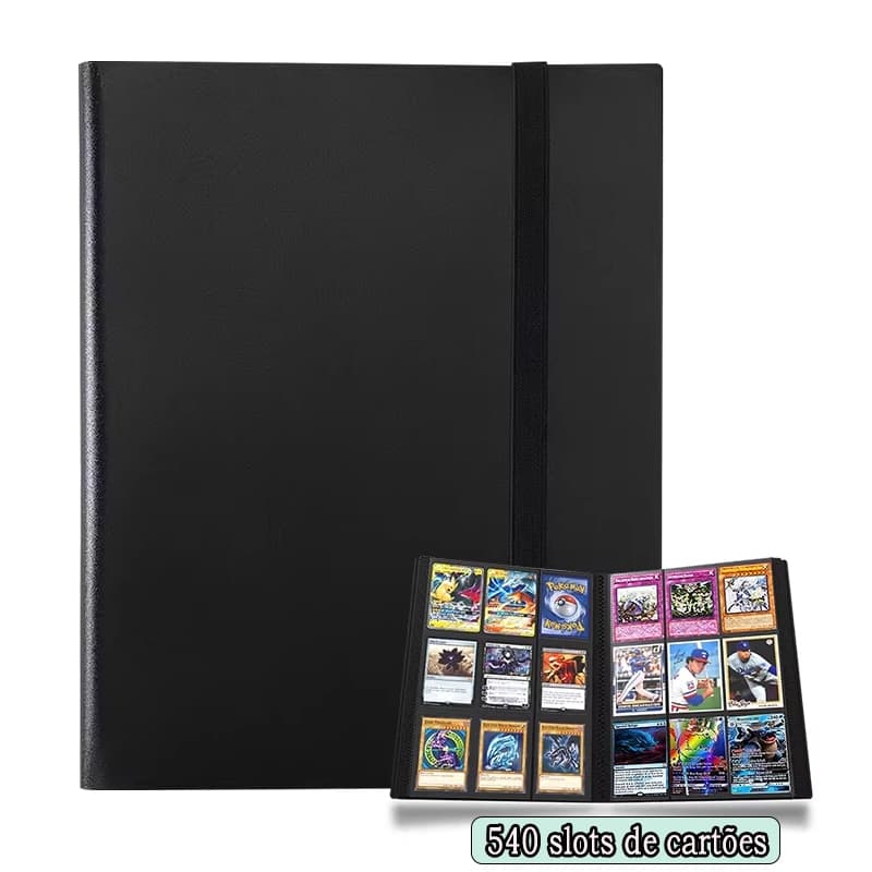 Fichário Álbum Para Cartas Pokémon - 540 Cartas Pasta Otug