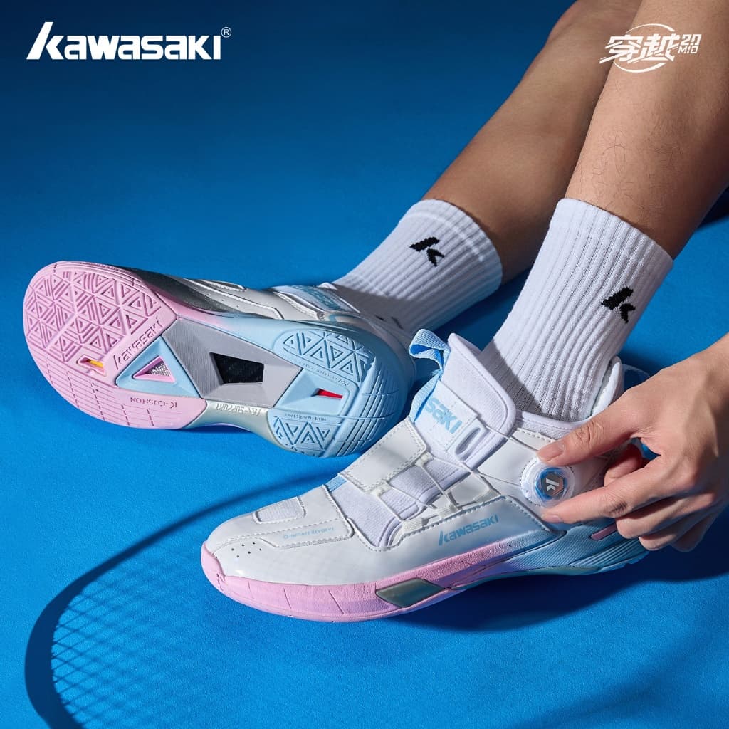 Sapatos De Badminton Kawasaki Pickleball ShoesA3311 E B3412 C32019 Casuais Esportivos Profissionais Sistema De Renda Ráp