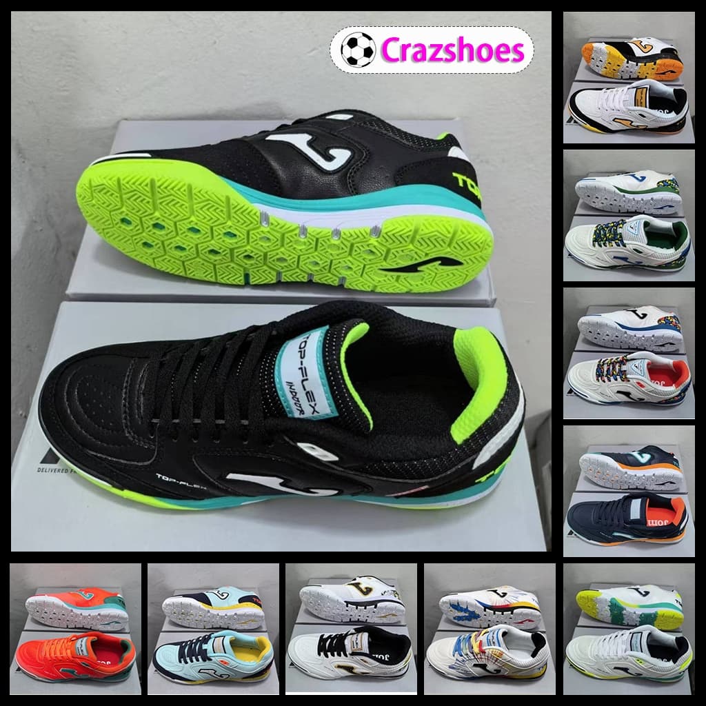 Sapatos De Futsal Masculinos Top Flex Rebound E Reativo IC Chuteiras De Futebol De Salão Branco Preto