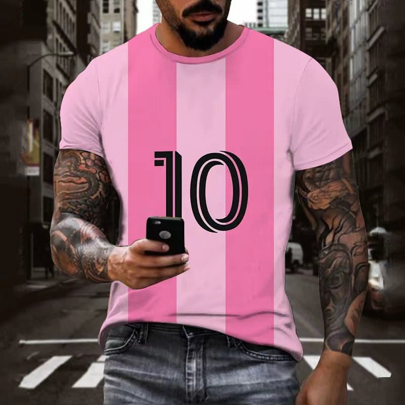 Nova Camisa De Futebol Impressa Em 3D Argentina Messi No . 10 Treinamento De Fãs top Respirável