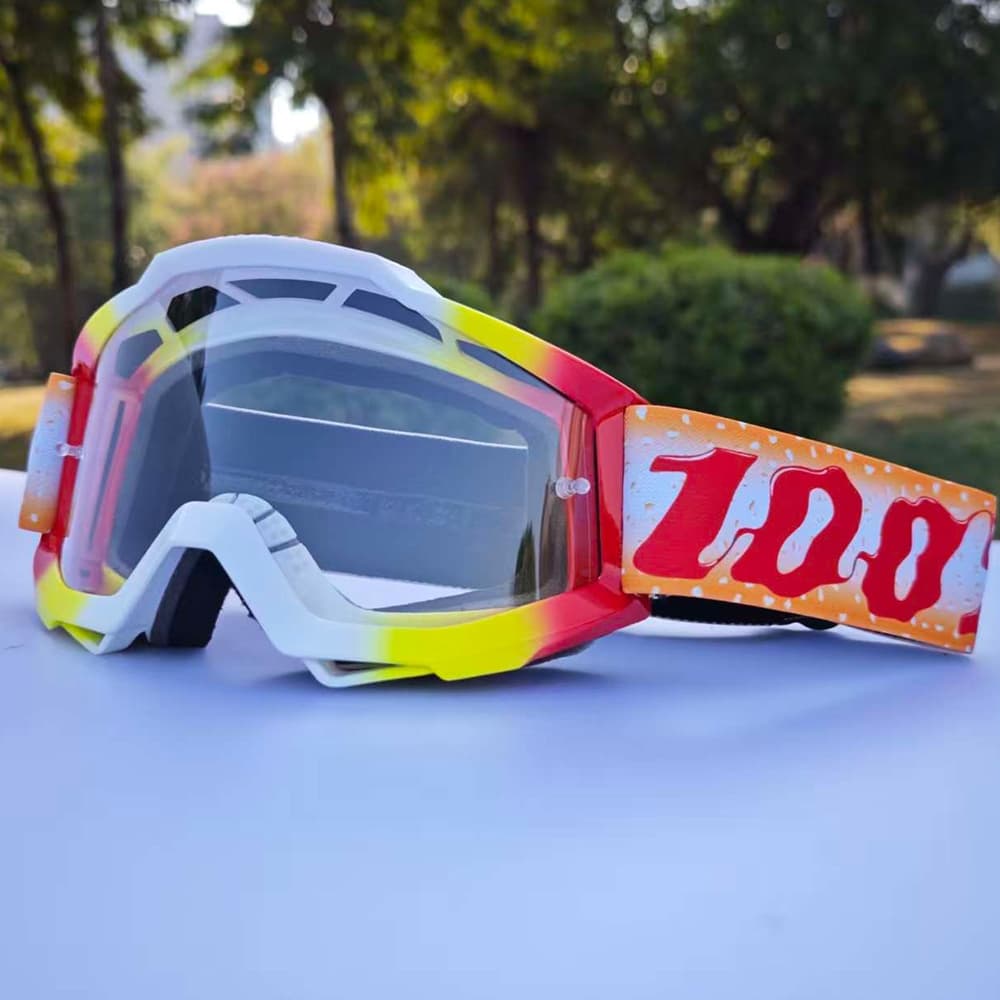 Óculos de Proteção Motociclista 100 , A prova de poeira e areia, Para Motocross e Atividades Ao Ar Livre .