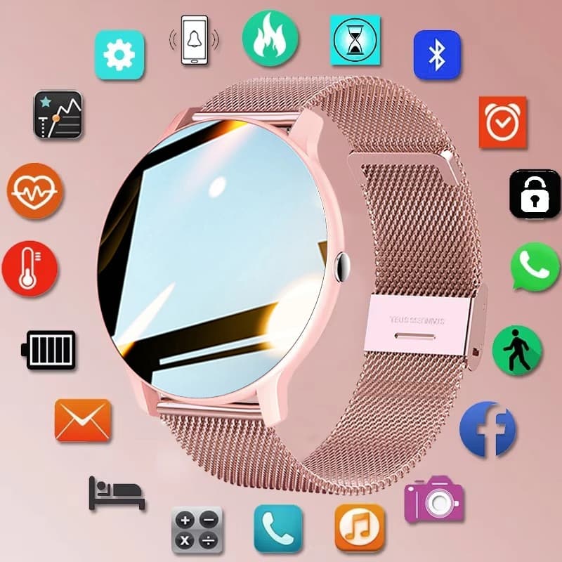 LIGE IP68 Relógio Inteligente À Prova D'água Original Mulheres Homens Bluetooth Chamada BT Música Sem Fio 100 + Esportes