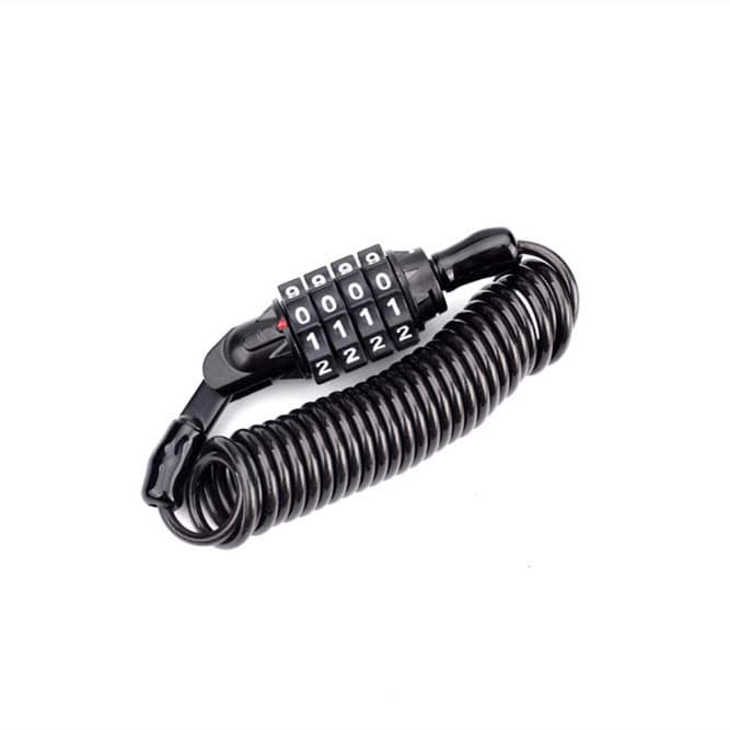 Bloqueio de capacete de bicicleta bloqueio de motocicleta combinação Anti-roubo bloqueio completo capacete fio de aço co