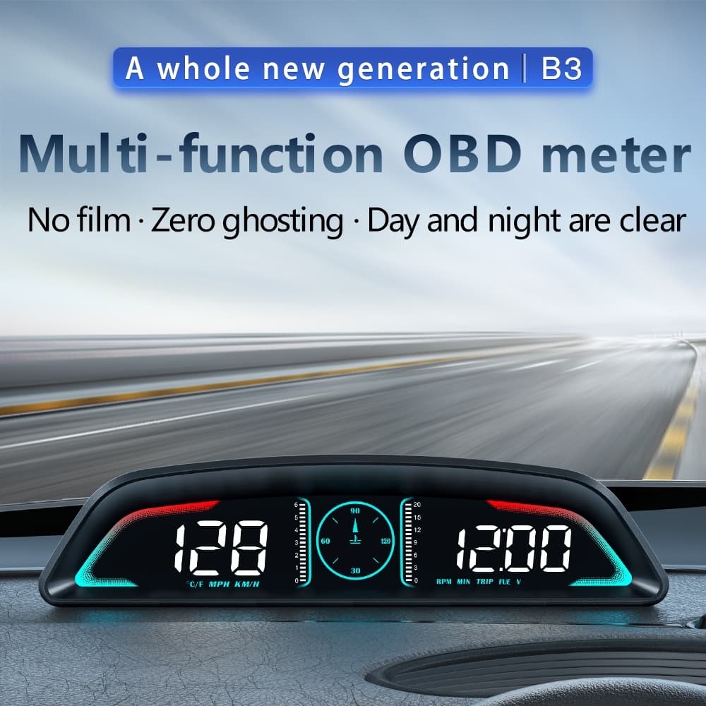 OBD Head Up Display B3 Múltiplas Funções De Alarme Interfaces E Interruptor À Vontade Eletrônicos
