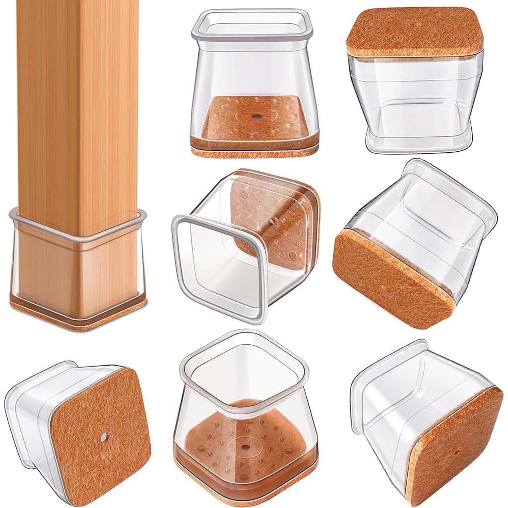 Kit 48/32/16 Peças Protetor Para O Pé Da Cadeira Mesa De Silicone Redução de Ruído Mesa Cadeira Pé Capa Y7