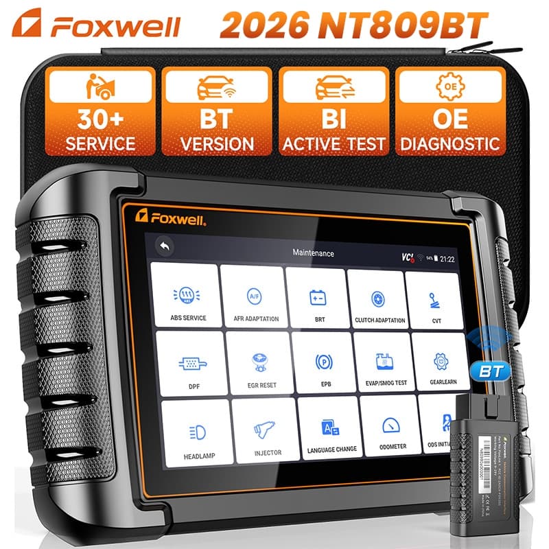 FOXWELL NT809BT OE-Level Obd2 Bluetooth Obd2 Scanner De Diagnóstico De Carro