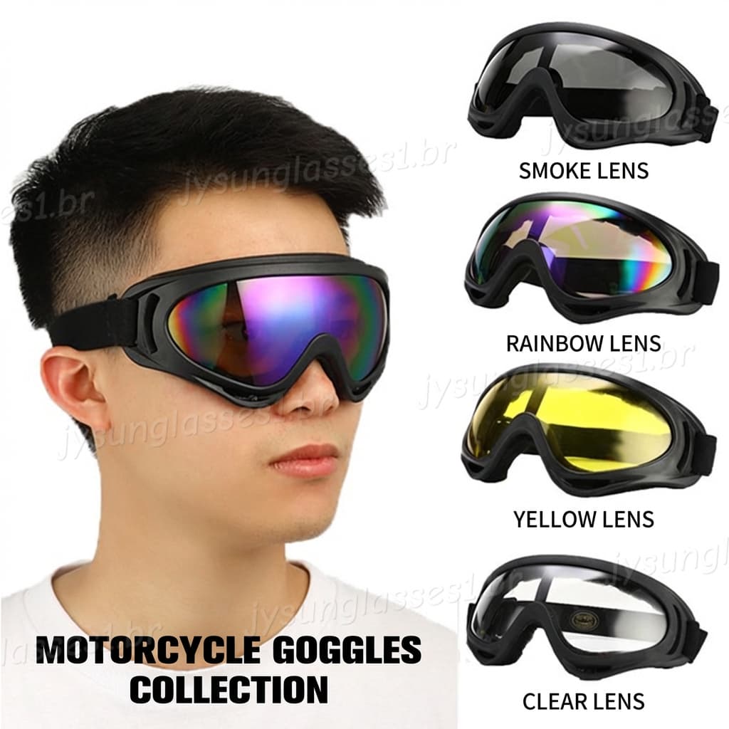 Óculos De Proteção UV Para Motocicletas À Prova De Vento Dirt Bike ATV