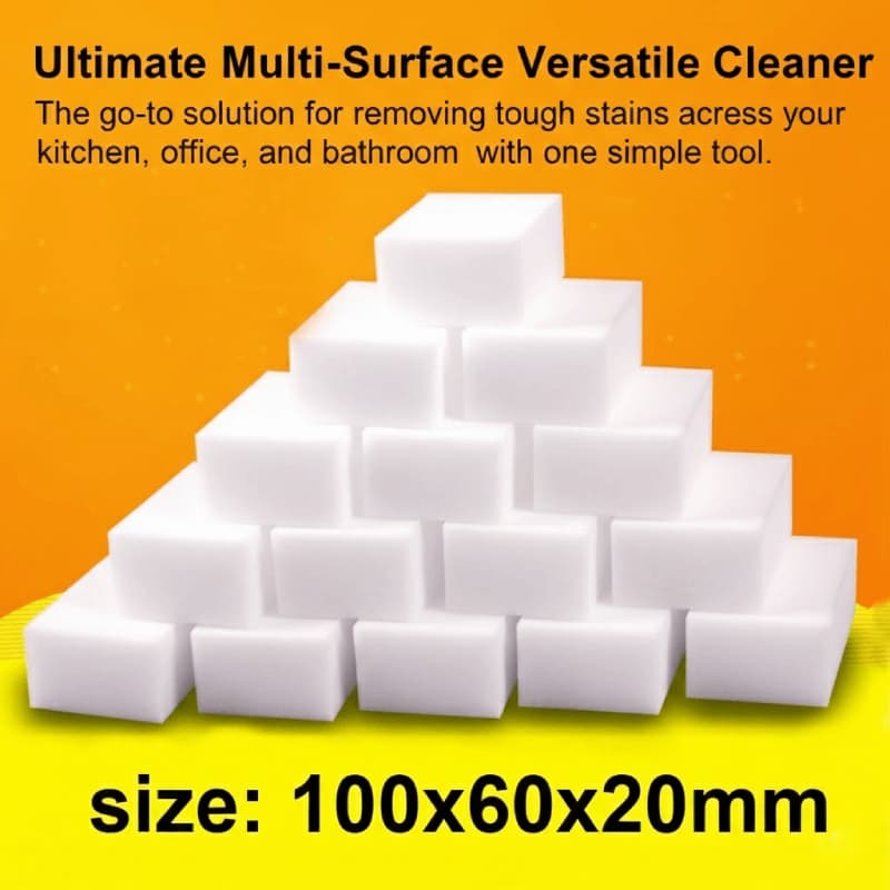 20/50/100 Pcs Esponja De Melamina Borracha Mágica Para Cozinha , Escritório E Banheiro , Atualização De Mola
