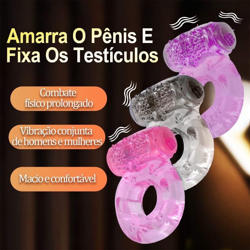 Anel Peniano Vibratório | Estimulação Suave Para Casais Design Confortável Uso Adulto