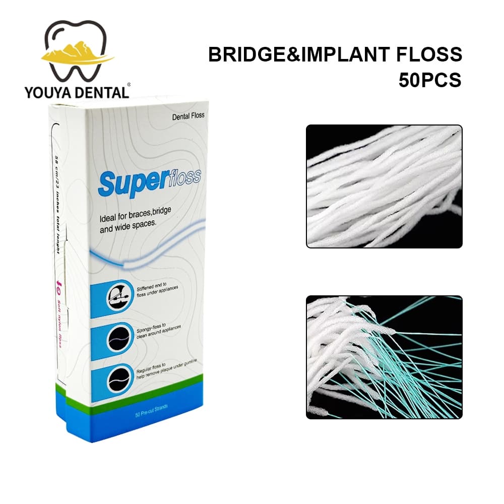 50 peças de fio dental expansores de fio dental acessórios essenciais para higiene bucal