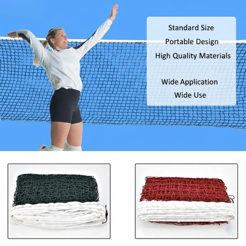 Rede De Badminton Vermelha E Verde Durável Esportes Internos/Externos Verão Diversão Portátil Doméstico
