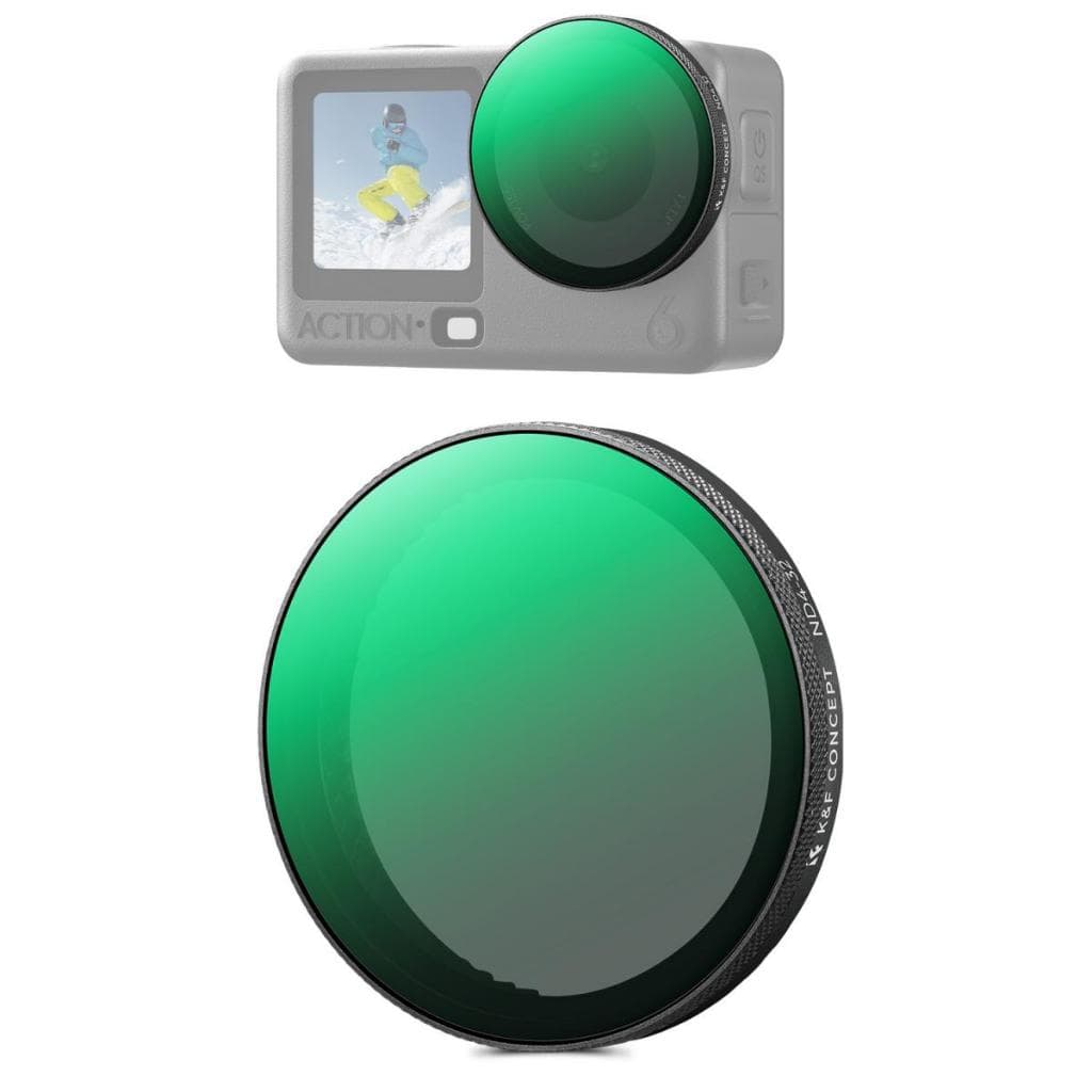 K & F CONCEPT Snap On Filtro ND4-32 Variável Compatível Com DJI Osmo Action 6 Filtros De Redução De Luz De Densidade Neu