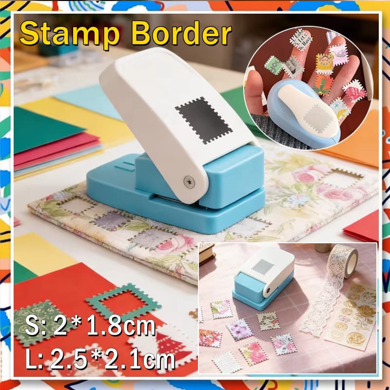 2 Pçs Alavanca De Ação Selo Forma Perfurador De Papel Portátil Scrapbooking Suprimentos DIY Cartão Fazendo Ferramenta De