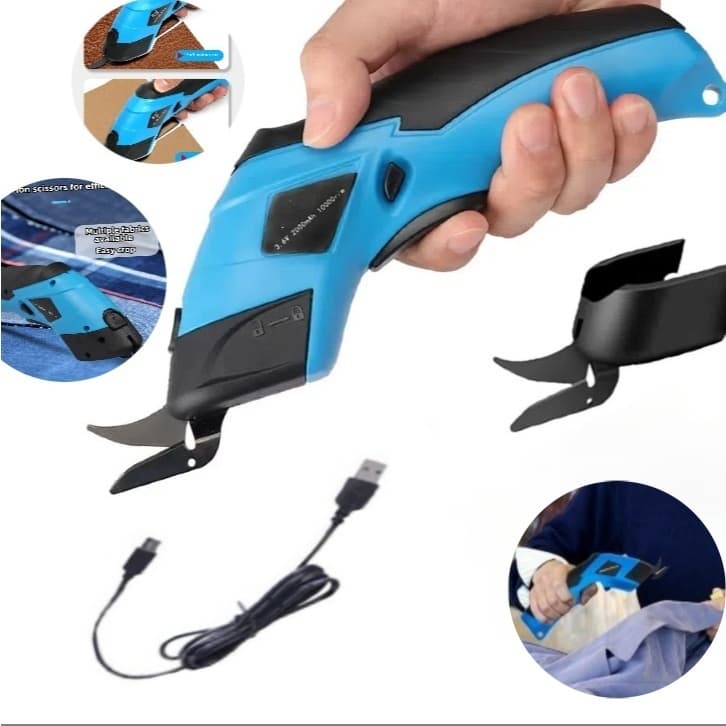 Tesoura Elétrica Para Tecidos Usb Recarregável 12v Bivolt