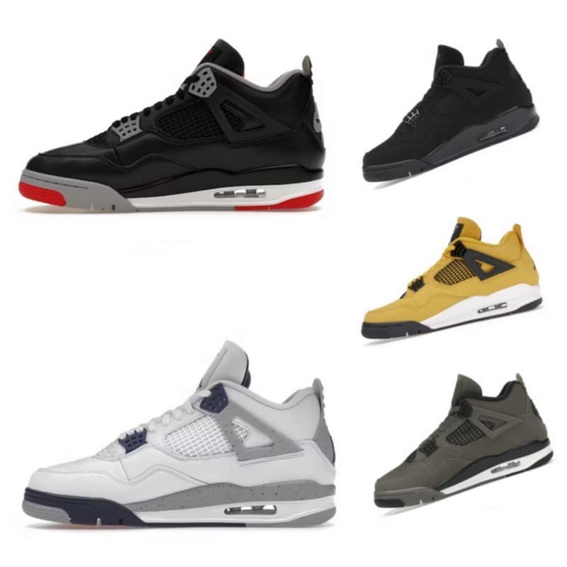 Tênis De Basquete Masculino Feminino Air 4 tenis sapato Estilo cano alto Tamanho 40-47