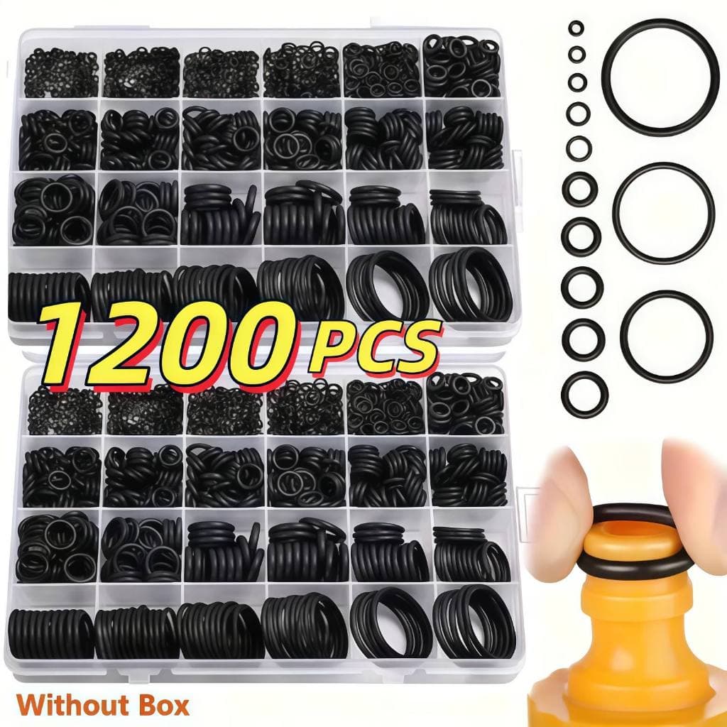 1200 Pcs Anel De Vedação Junta De Borracha O-Ring Sortido Com Caixa Kit Anéis De Vedação Para Torneira Vida