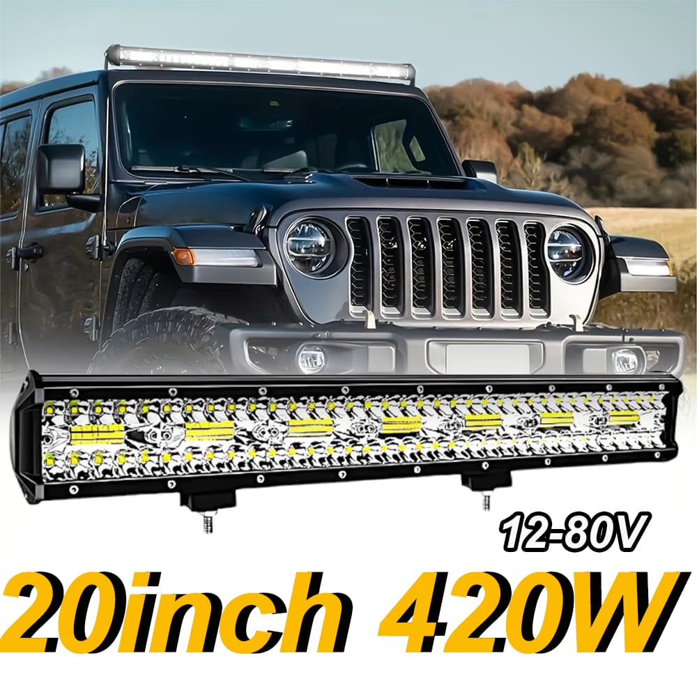 Faraol de barra led Auxiliar 420w universal off-road