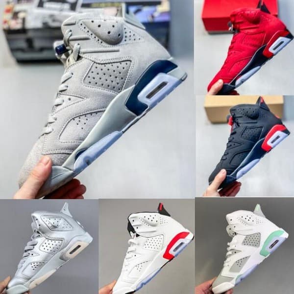 Tênis de Basquete Air 6 Masculino Feminino tenis importado basqueteira sapato de academia Tamanho 40-47