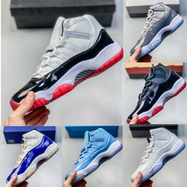 Tênis De Basquete Air 11 Masculino Feminino tenis Farelo basqueteira sapato preto Tamanho 40-47