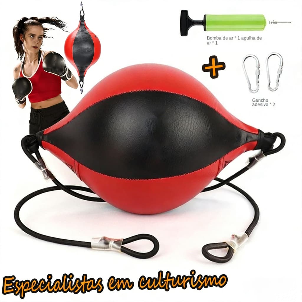 Bola de Velocidade para Boxe com Corda Elástica - Equipamento de Treino de Reflexos e Agilidade