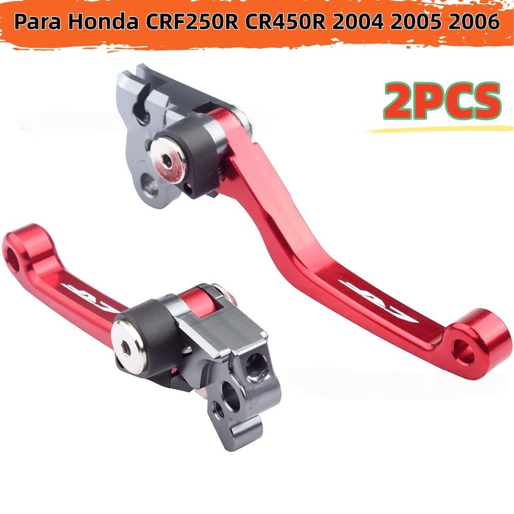 Manete Retrátil Crf 250R Cr450R (par) 2004-2006 Embreagem Honda