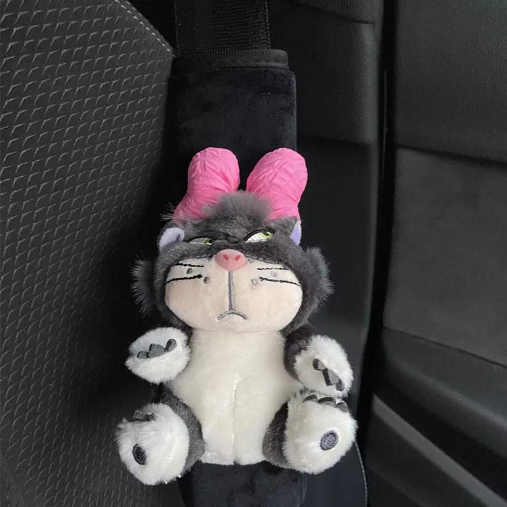 Capa De Cinto De Segurança Do Carro Dos Desenhos Animados Auto Ombro Casal Decoração Interior Acessórios Arco V7v1