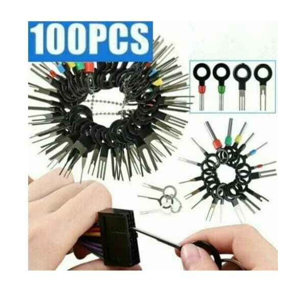 Conjunto De 100 Removedores De Terminais De Carro Com Extrator Elétrico