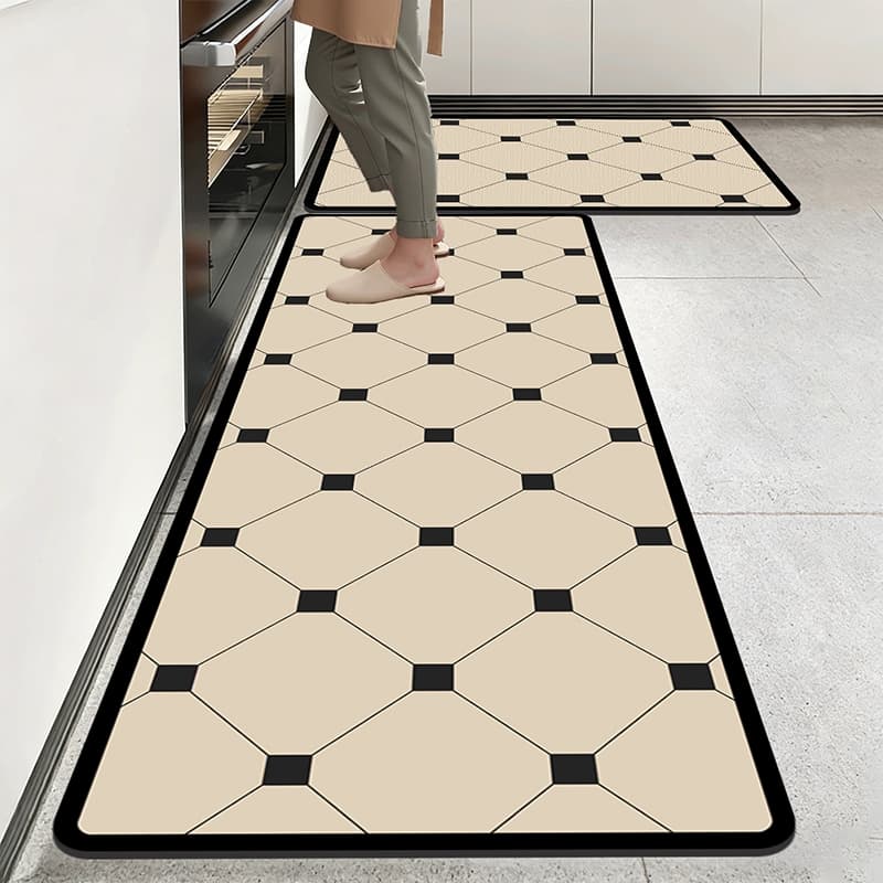 Kit Tapete Jogo Passadeira Belga Antiderrapante 2 Pç 120x40cm+60x40cm