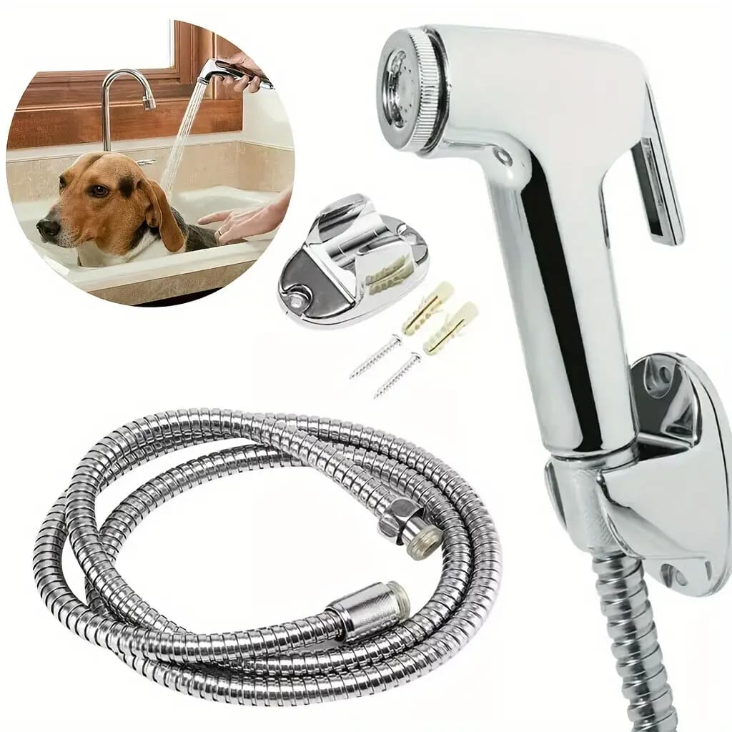 Chuveiro Sanitário Completo Luxo Metal Aço 1.2m Promoção Privada