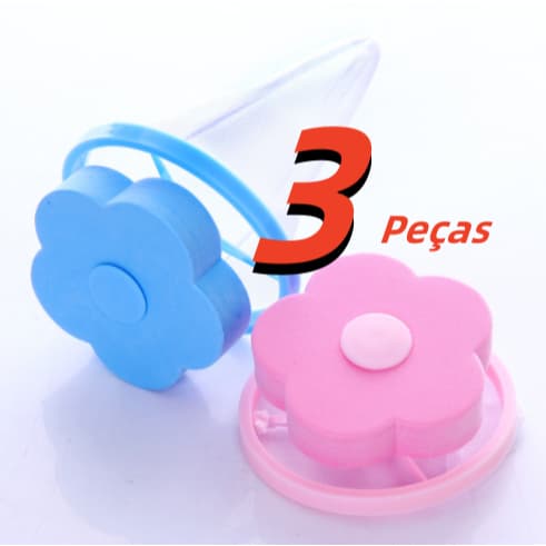 3 Pcs Coletor Tira Pelos E Fiapos Flutuante Para Máquinas De Lavar/Lavadoura Reutilizável - Envio Já